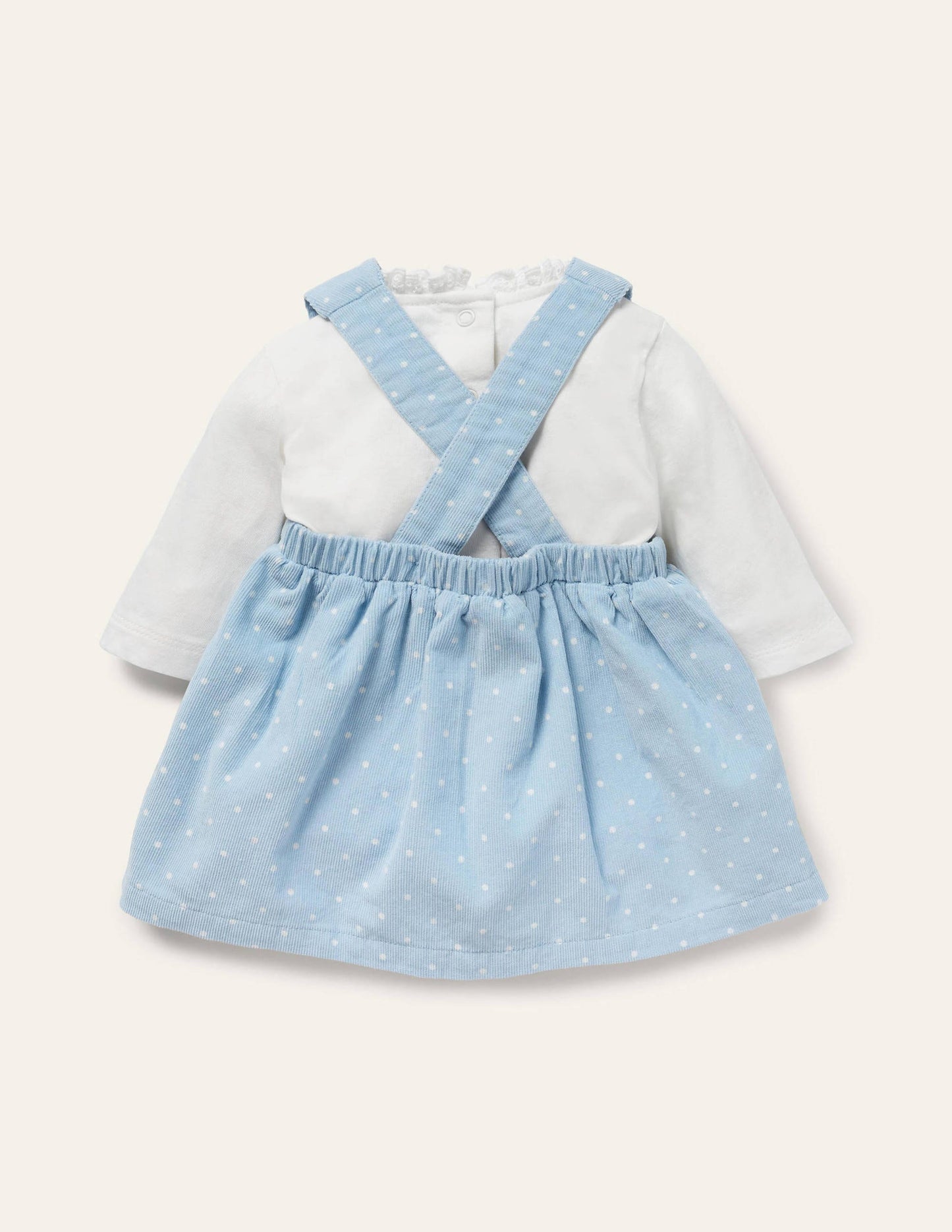 Cord Bunny Pinnie Set-Sky Blue Bunnies