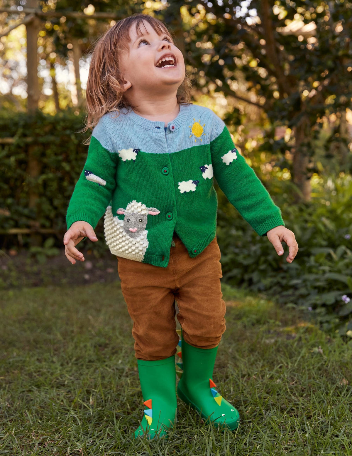 Fun Cardigan-Highland Green Sheep - Image 4