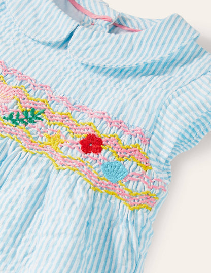 Woven Short Set-Ivory Mermaid Garden-4