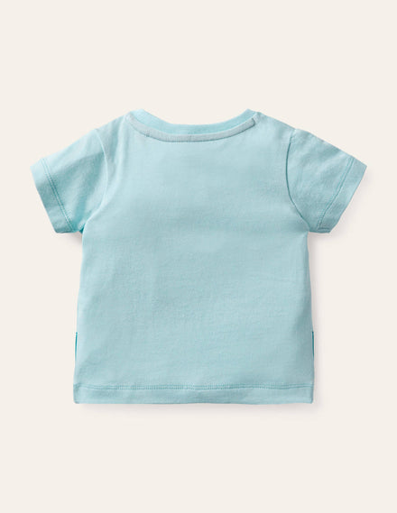 Animal Adventures Flap T-shirt-Provence Blue Lighthouse