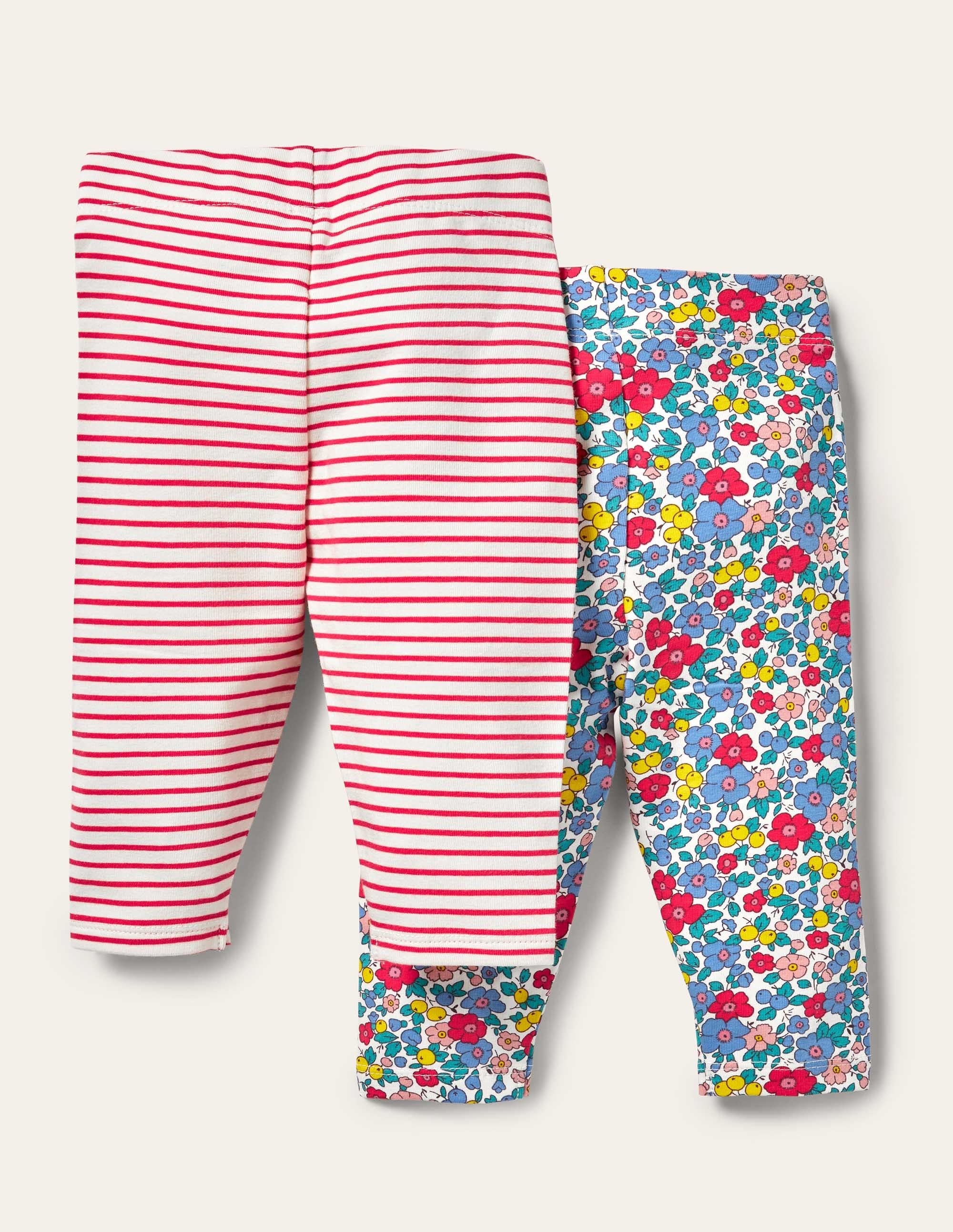 Twin Pack Leggings-Multi Apple Blossom Floral - Image 2