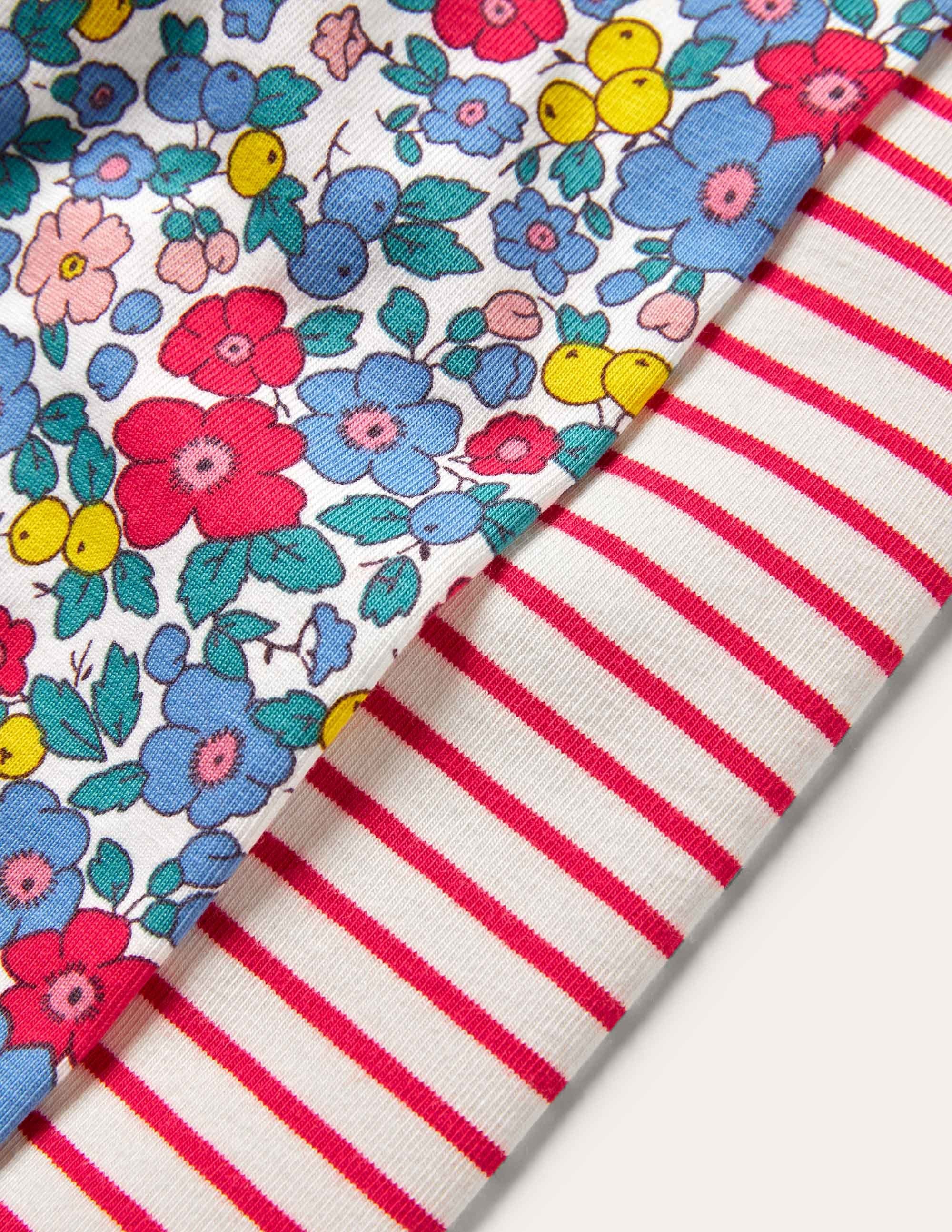 Twin Pack Leggings-Multi Apple Blossom Floral - Image 3