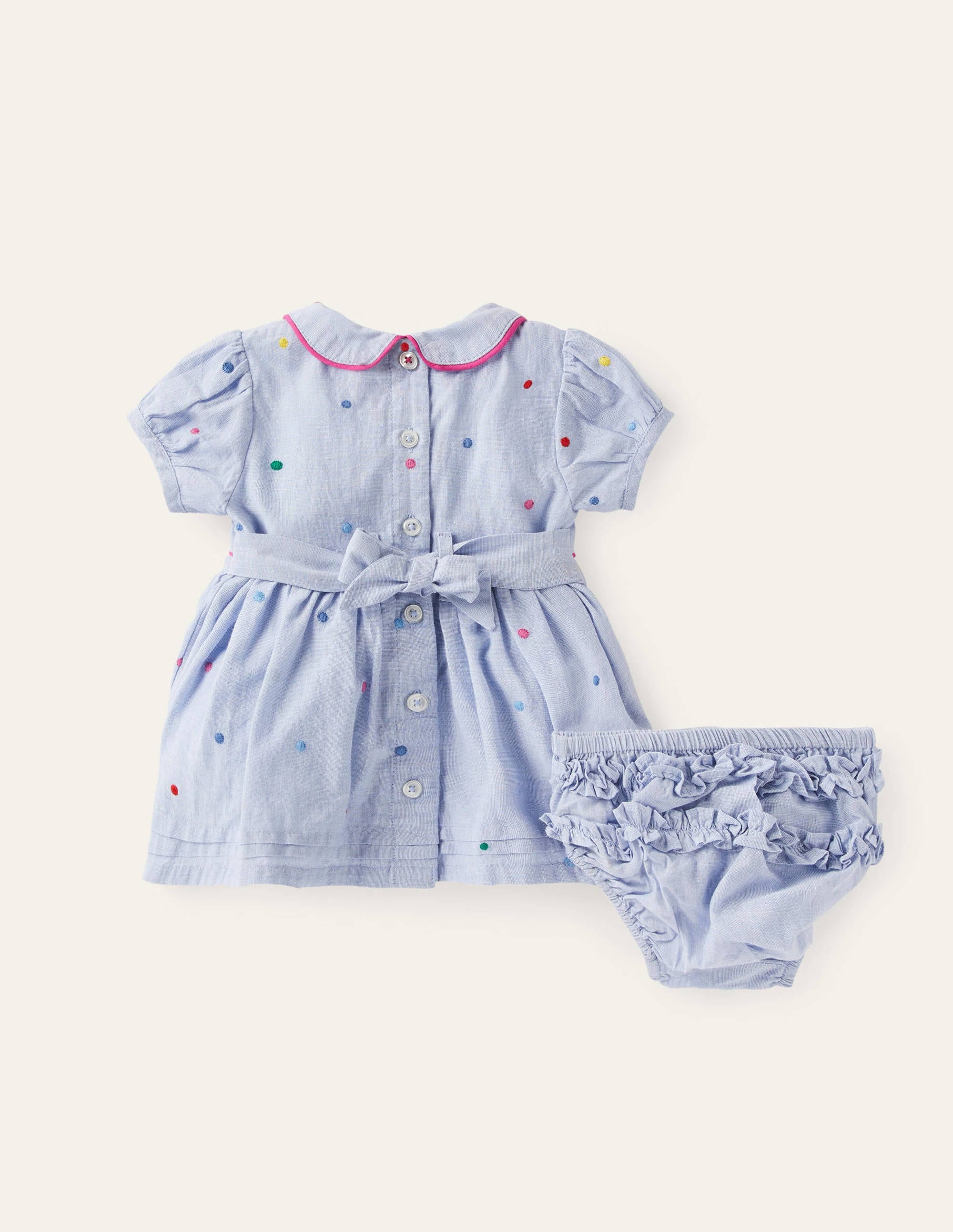 Embroidered Spot Dress-Multi Embroidered Spot - Image 2