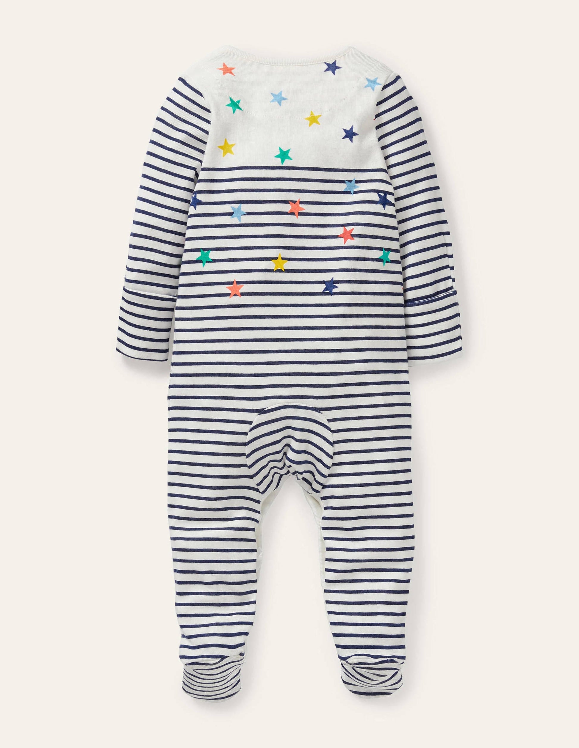 Organic Sleepsuit-Multi Stars-2