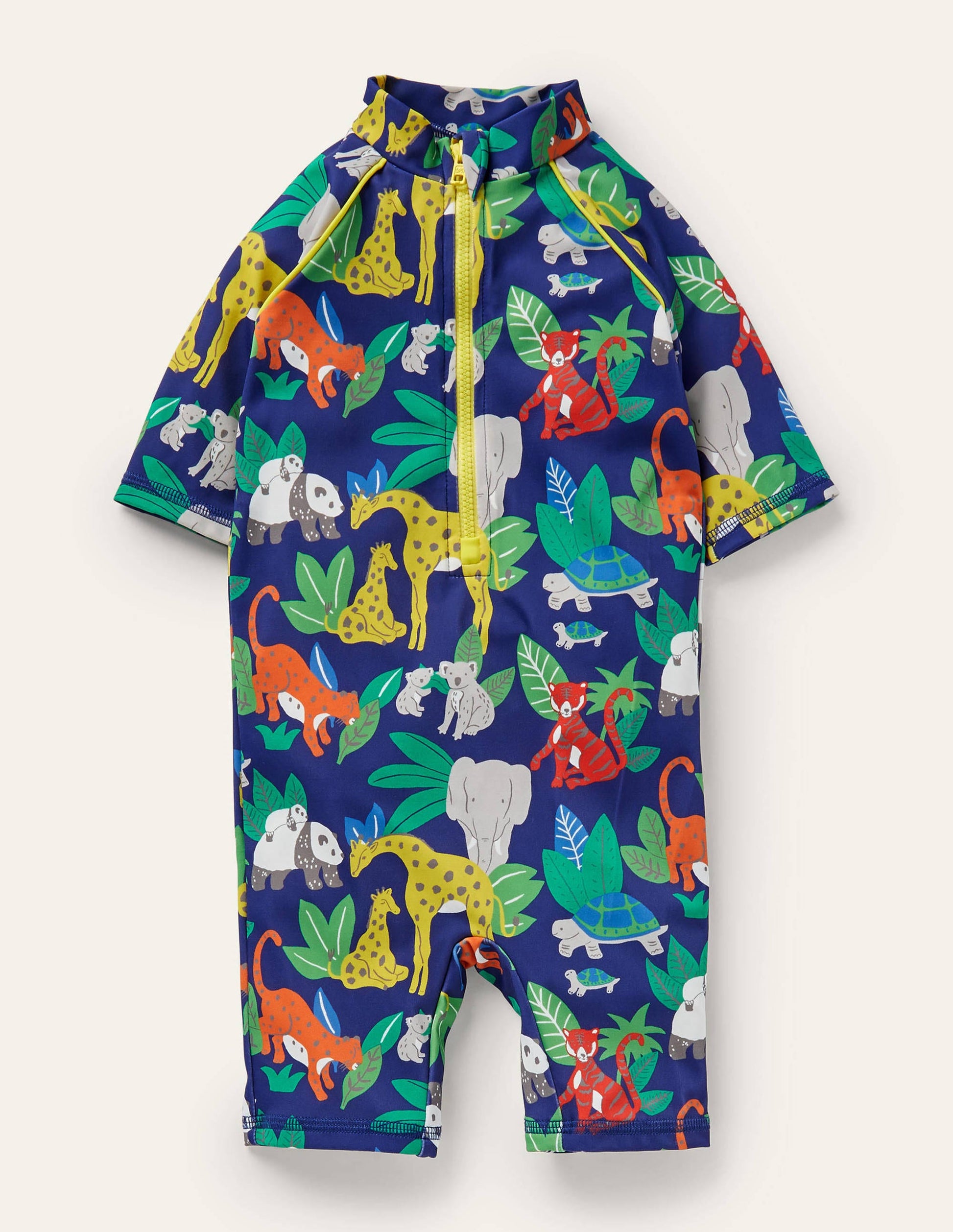 Printed Sun-safe Surf Suit-Starboard Blue Jungle-1