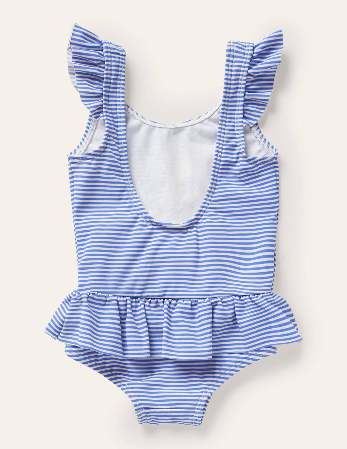 Frill Waist Swimsuit-Gulf Blue/Ivory Giraffe - Image 2