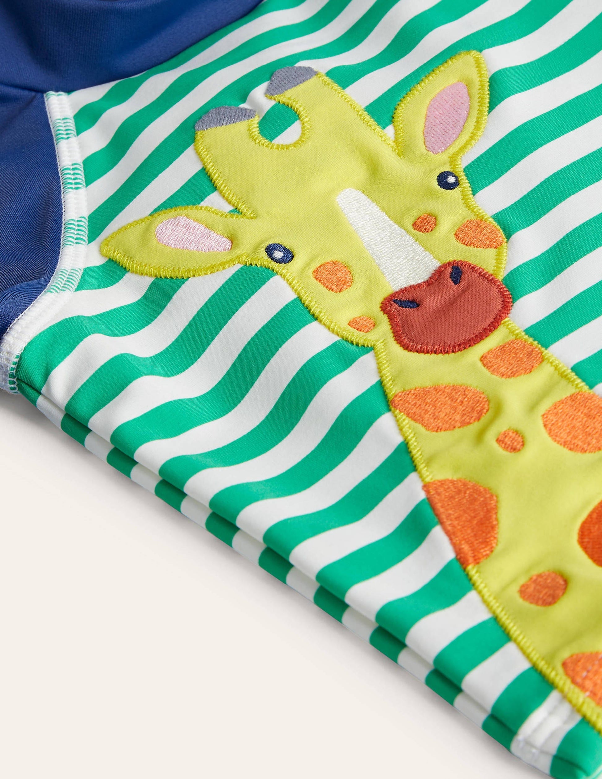 Appliqué Rash Vest-Sapling Green/Ivory Giraffe-4
