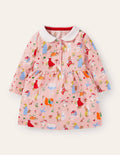 Jersey Collared Dress-Boto Pink Bedtime Stories