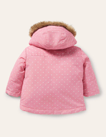 Girls 3-in-1 Jacket-Formica Pink Horses-3