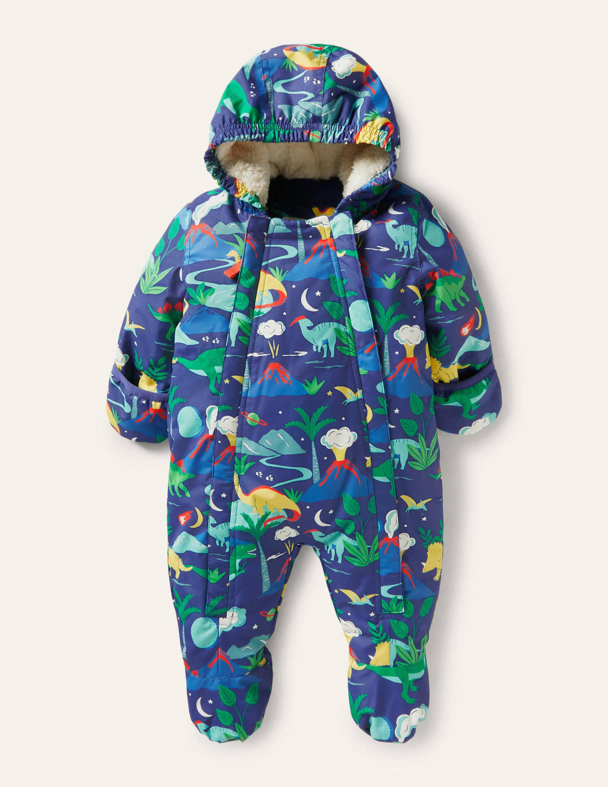 Dinos Waterproof Snowsuit-Starboard Blue Dinos - Image 1