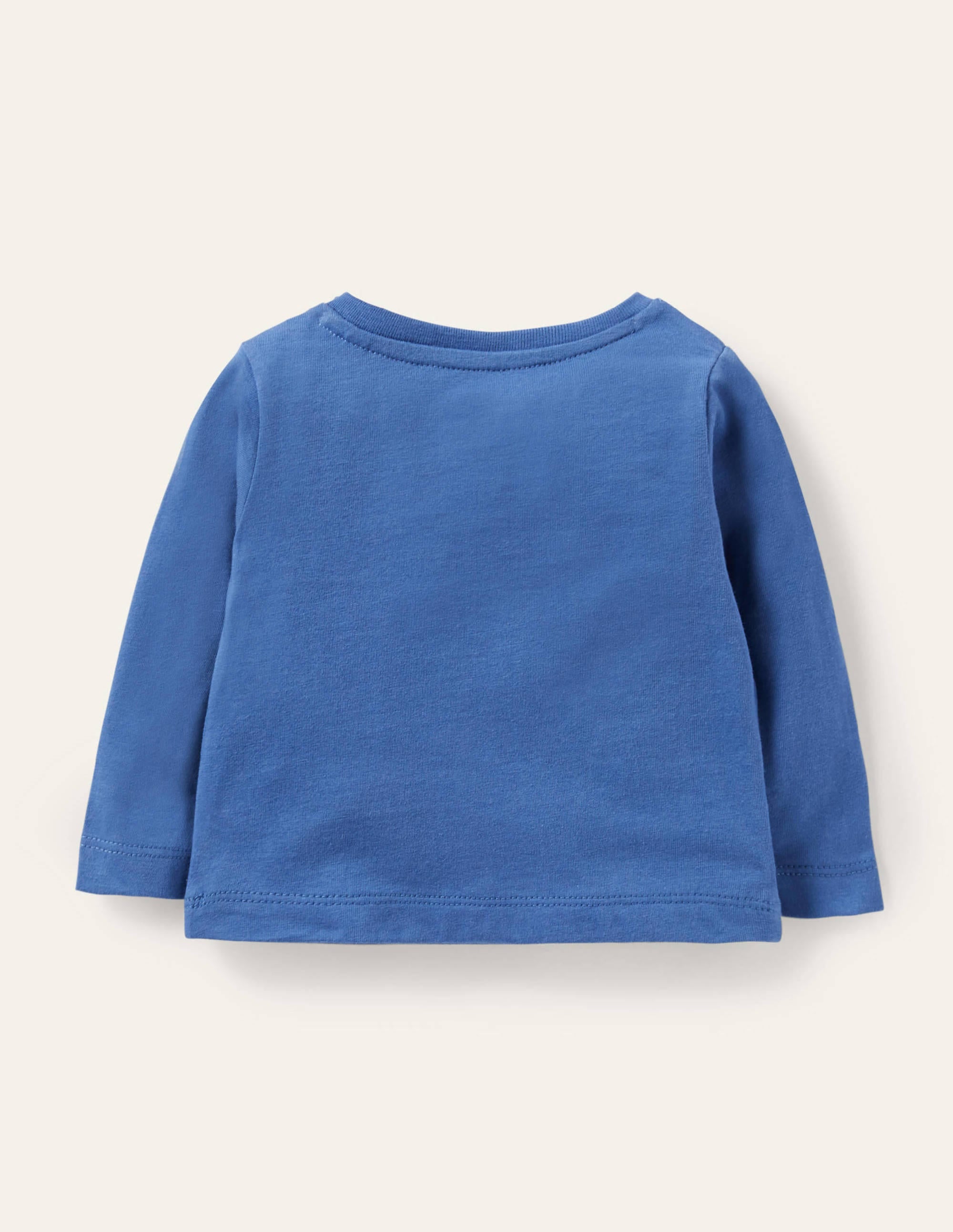 Hedgehog Appliqué T-shirt-Elizabethan Blue Hedgehog - Image 2