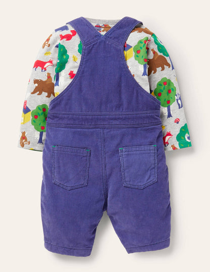 Badger Dungaree Set-Starboard Blue Badger-2