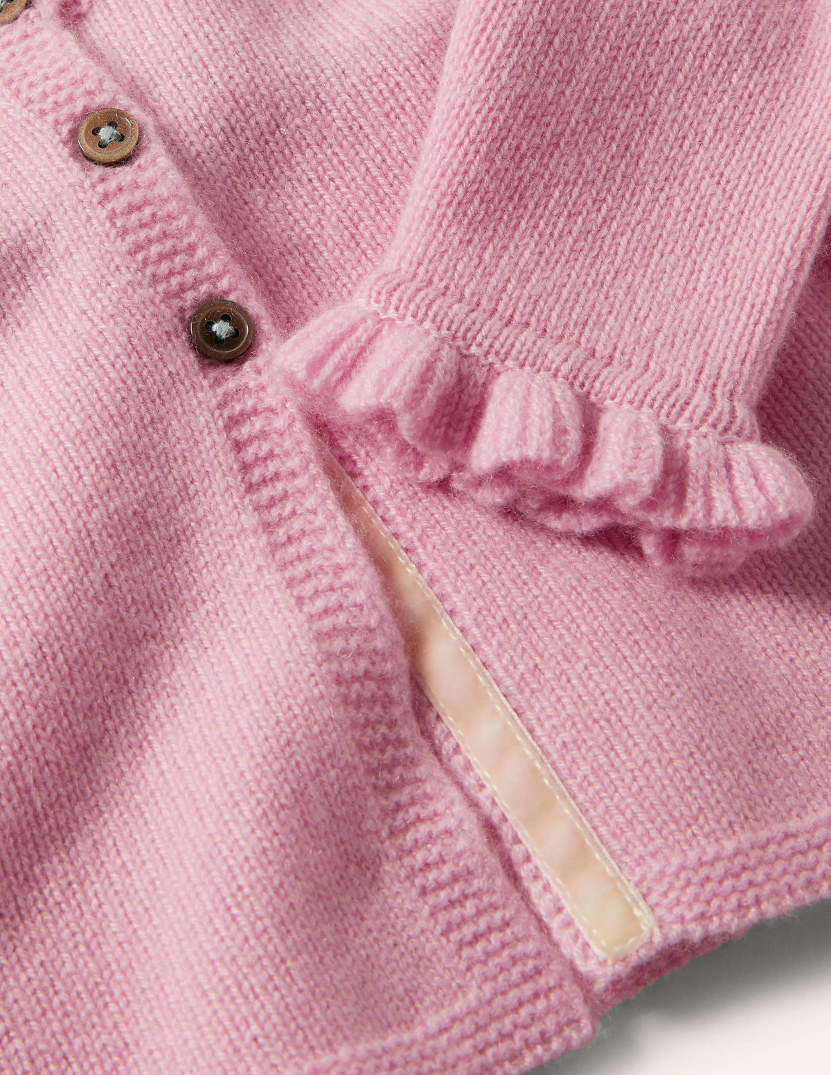 Frilly Cashmere Cardigan-Boto Pink-3