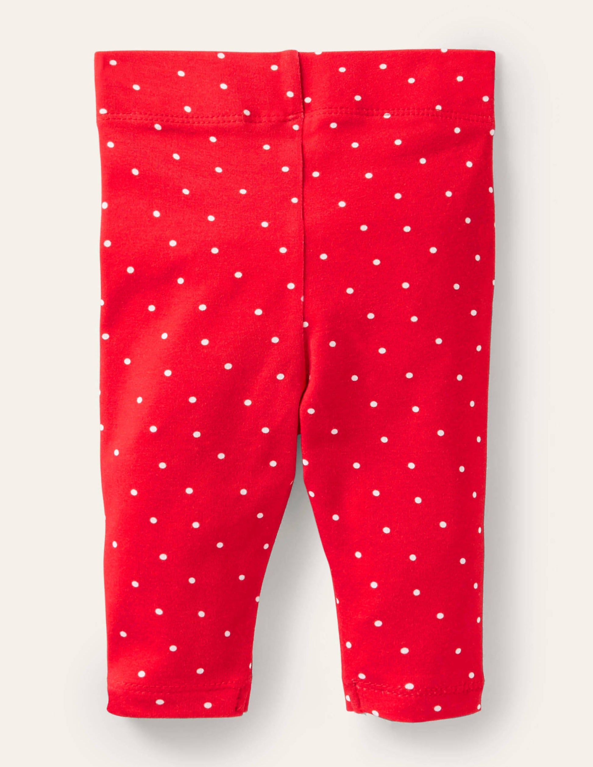Festive Appliqué Leggings-Rockabilly Red Spot Robins-2