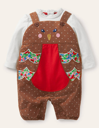 Novelty Dungaree Play Set-Terrier Brown Robin-5