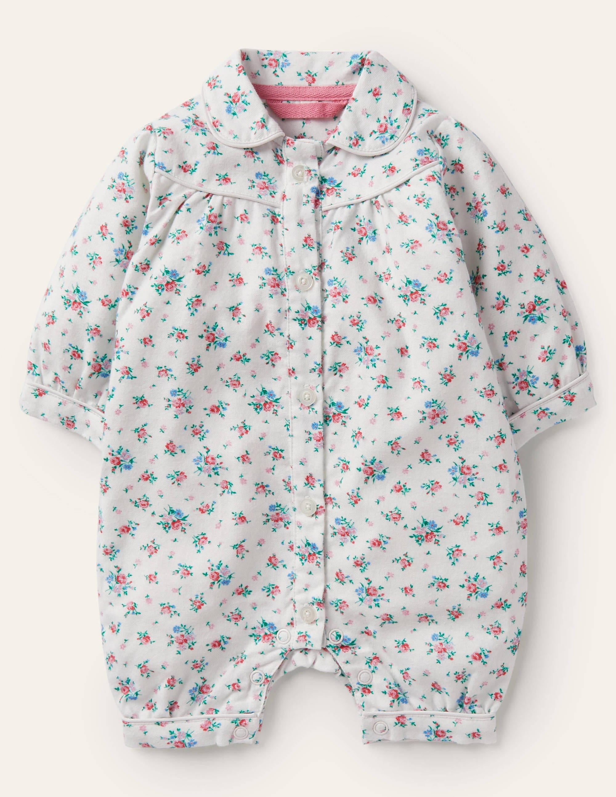 Polly Romper-Ivory Rose Sprig - Image 1