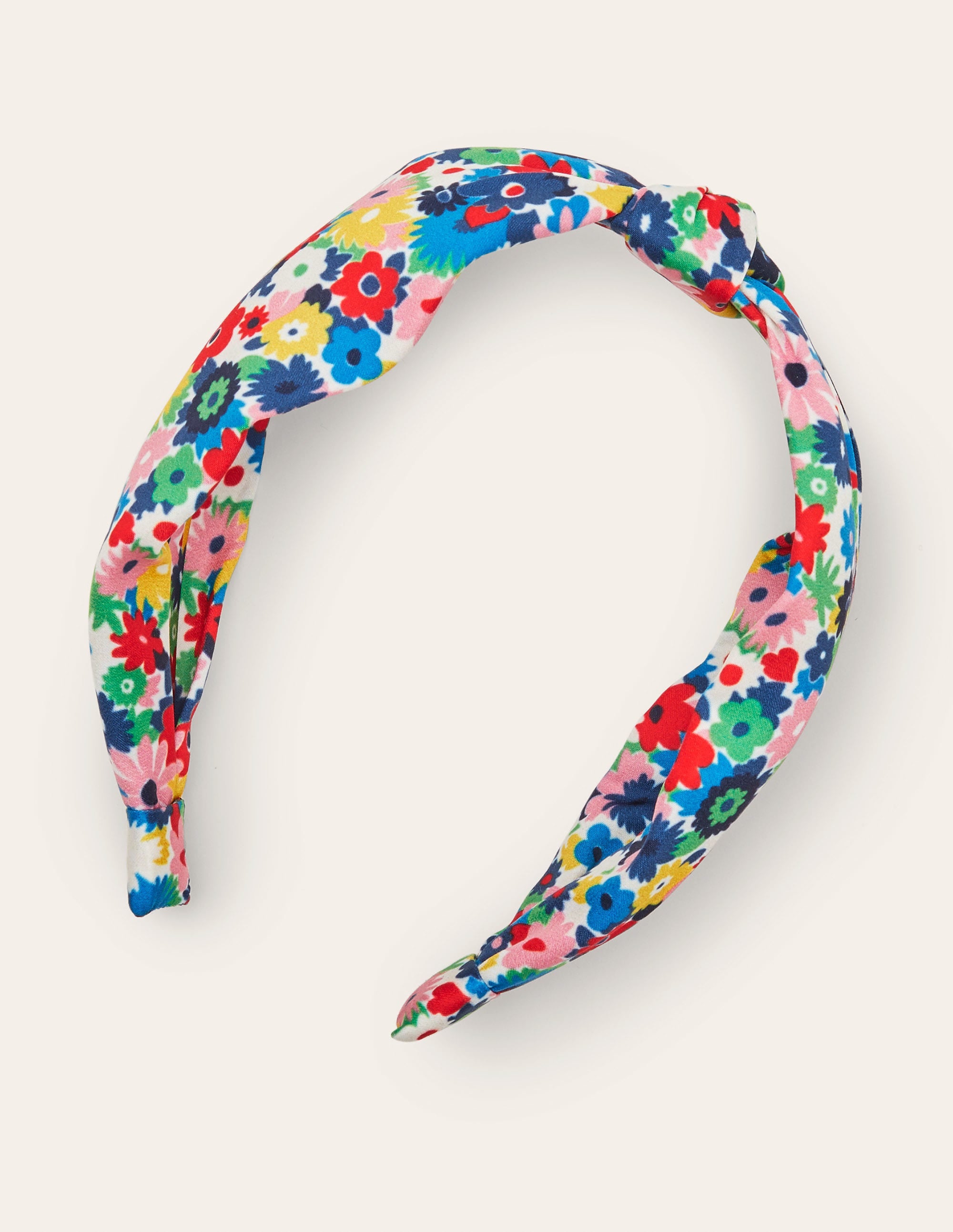 Knotted Headband-Ivory, Paintbox Ditsy - Image 2
