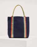 Olivia Canvas Tote-Navy
