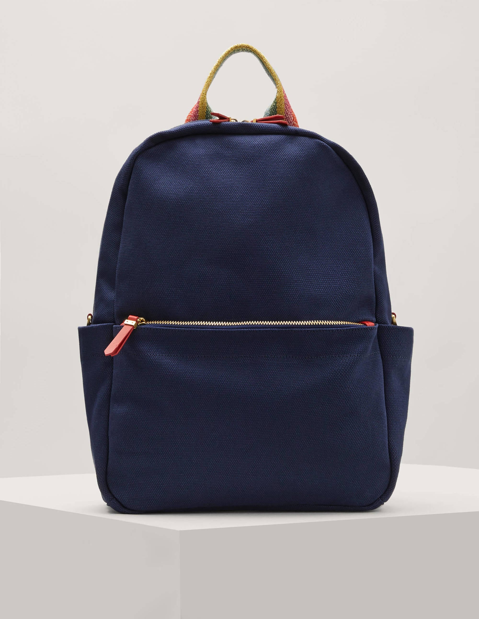 Olivia Canvas Backpack-Navy - Image 1