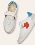 Helen Chevron Trainers-White/School House Blue