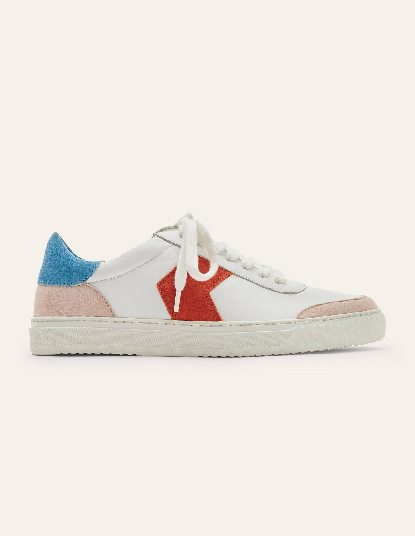 Helen Chevron Trainers-White/School House Blue