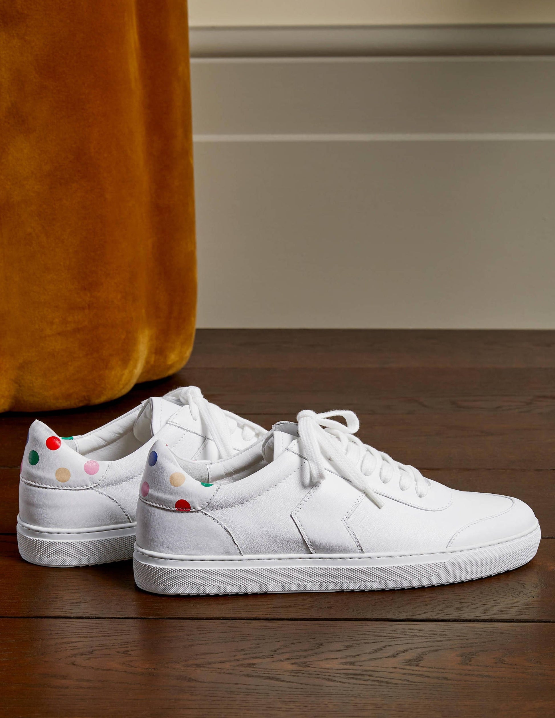 Helen Chevron Trainers-White/Multi Spot-1