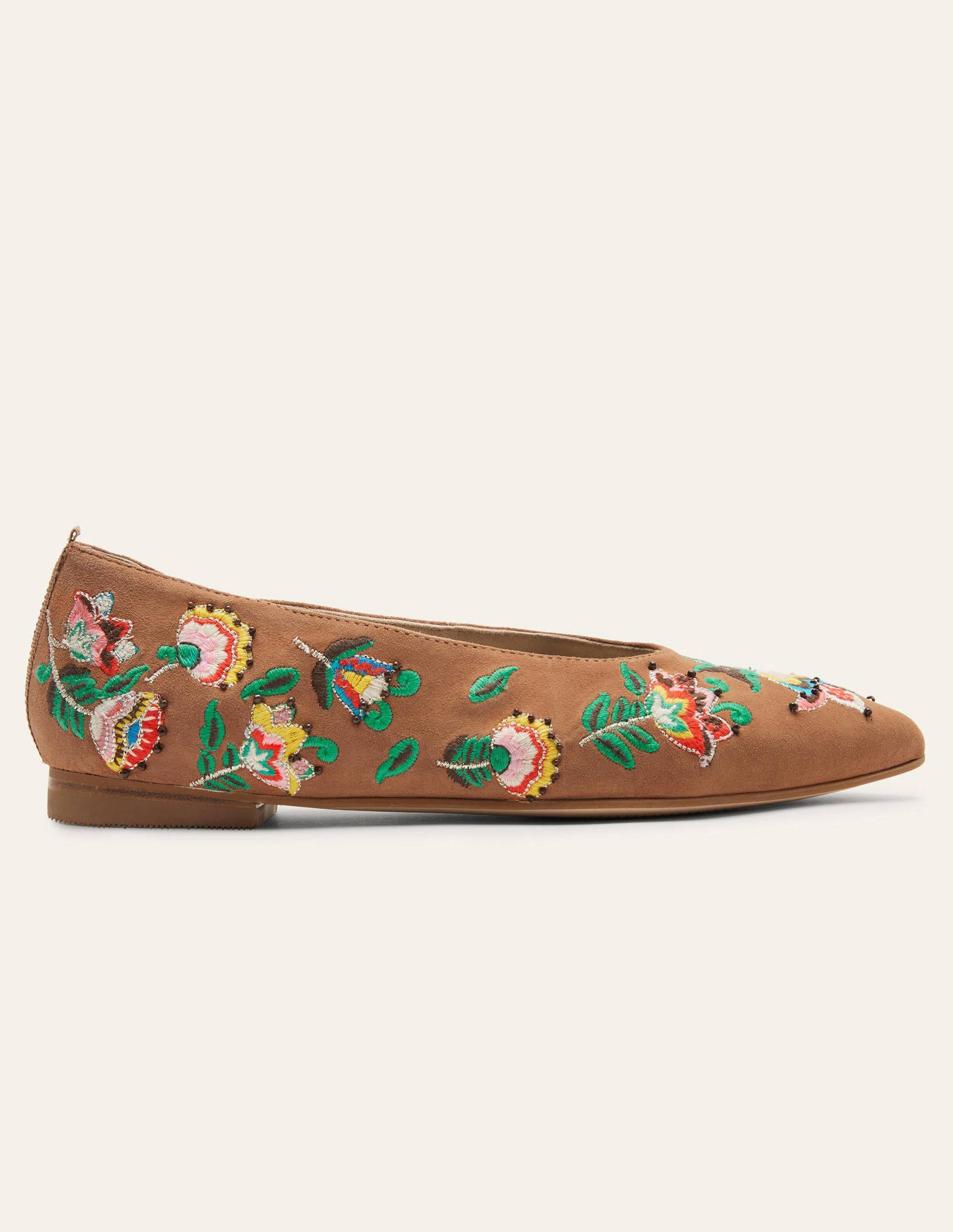 Catriona Ballerinas-Tan Embroidered-3