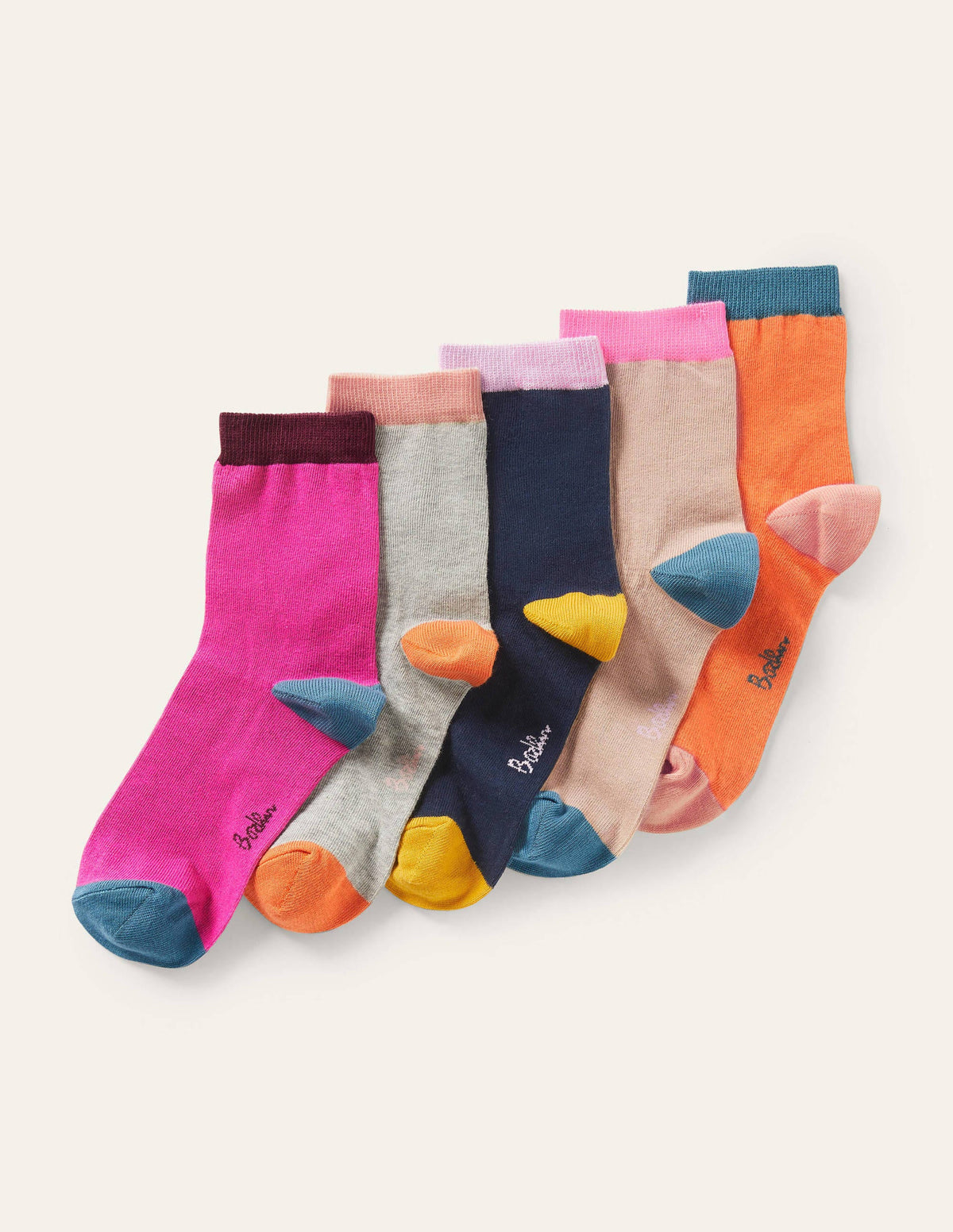 5-Pack Ankle Socks-Plain - Image 1