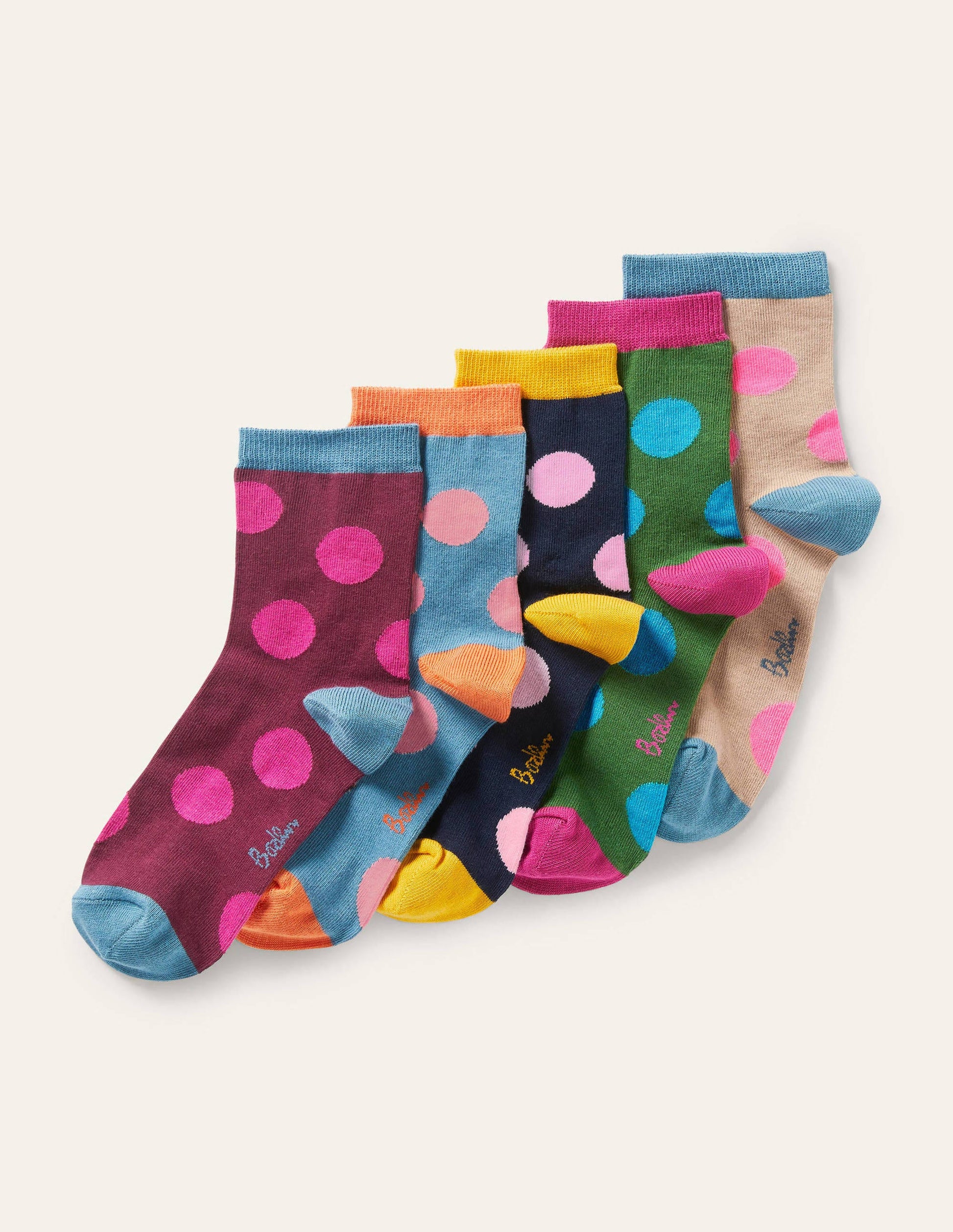 5-Pack Ankle Socks-Spot-1