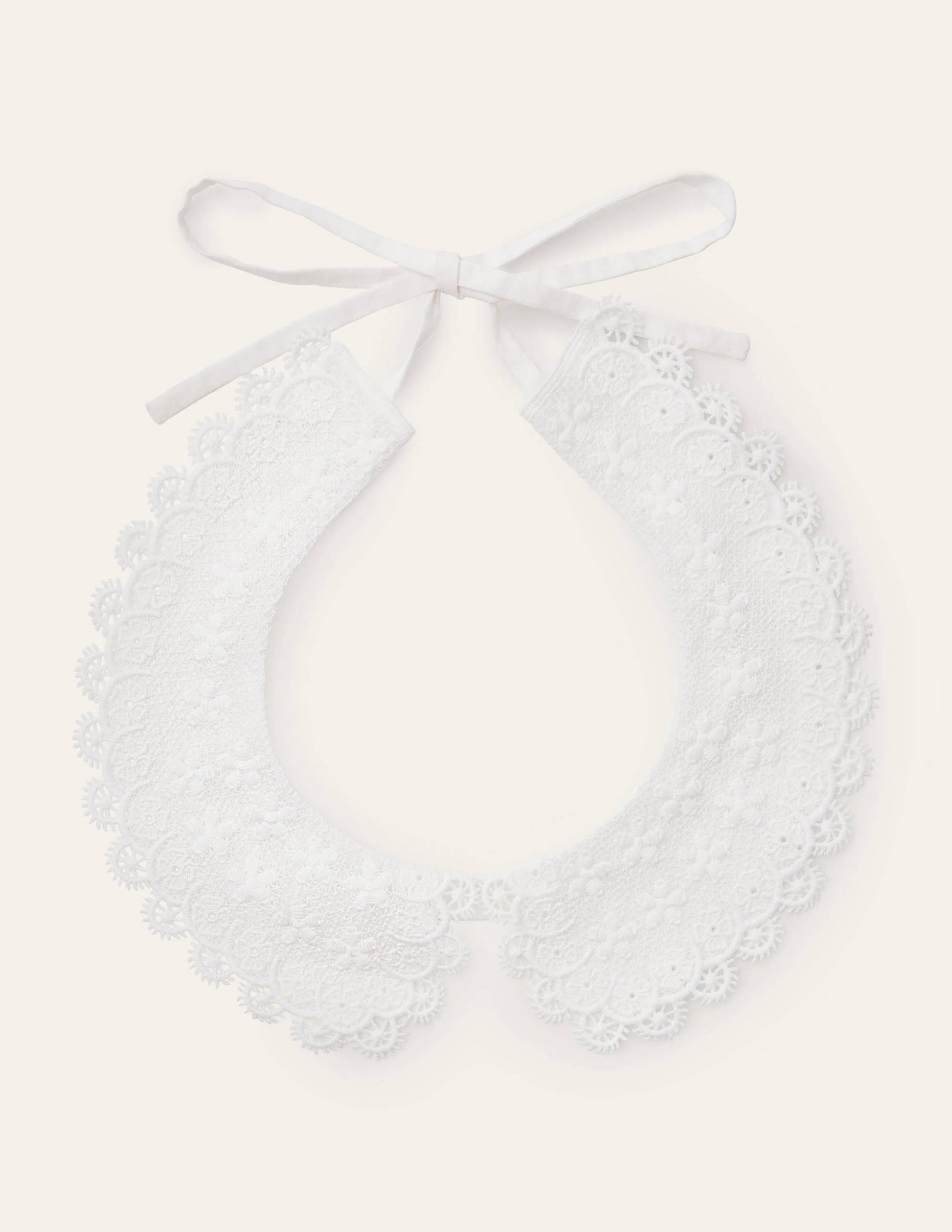 Detachable Lace Collar-White-1