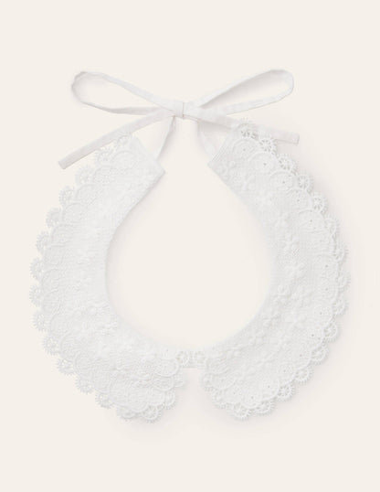 Detachable Lace Collar-White-1