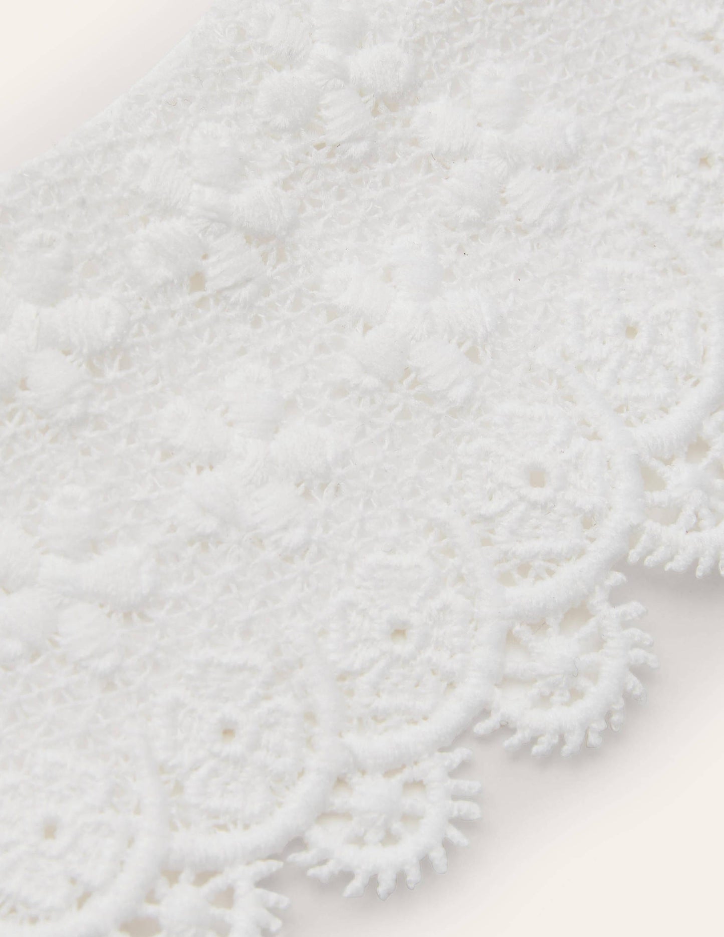 Detachable Lace Collar-White