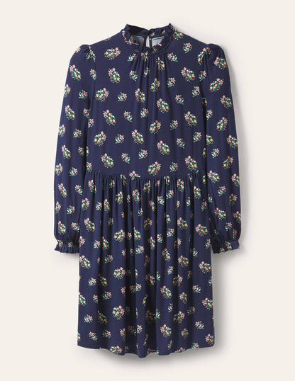 Clara Jersey Dress-Navy, Pretty Bird-5