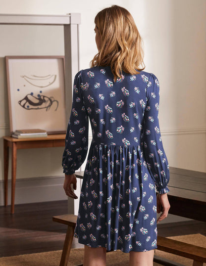Clara Jersey Dress-Navy, Pretty Bird-3
