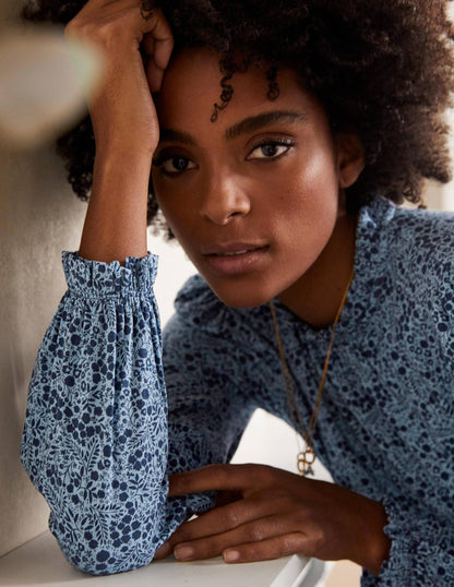 Clara Jersey Dress-Frost Blue, Enchanting Forest-2