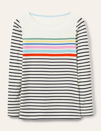 Long Sleeve Breton Top-Rainbow Chest Placement-5