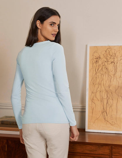 Double Layer V-neck Top-Surf-3