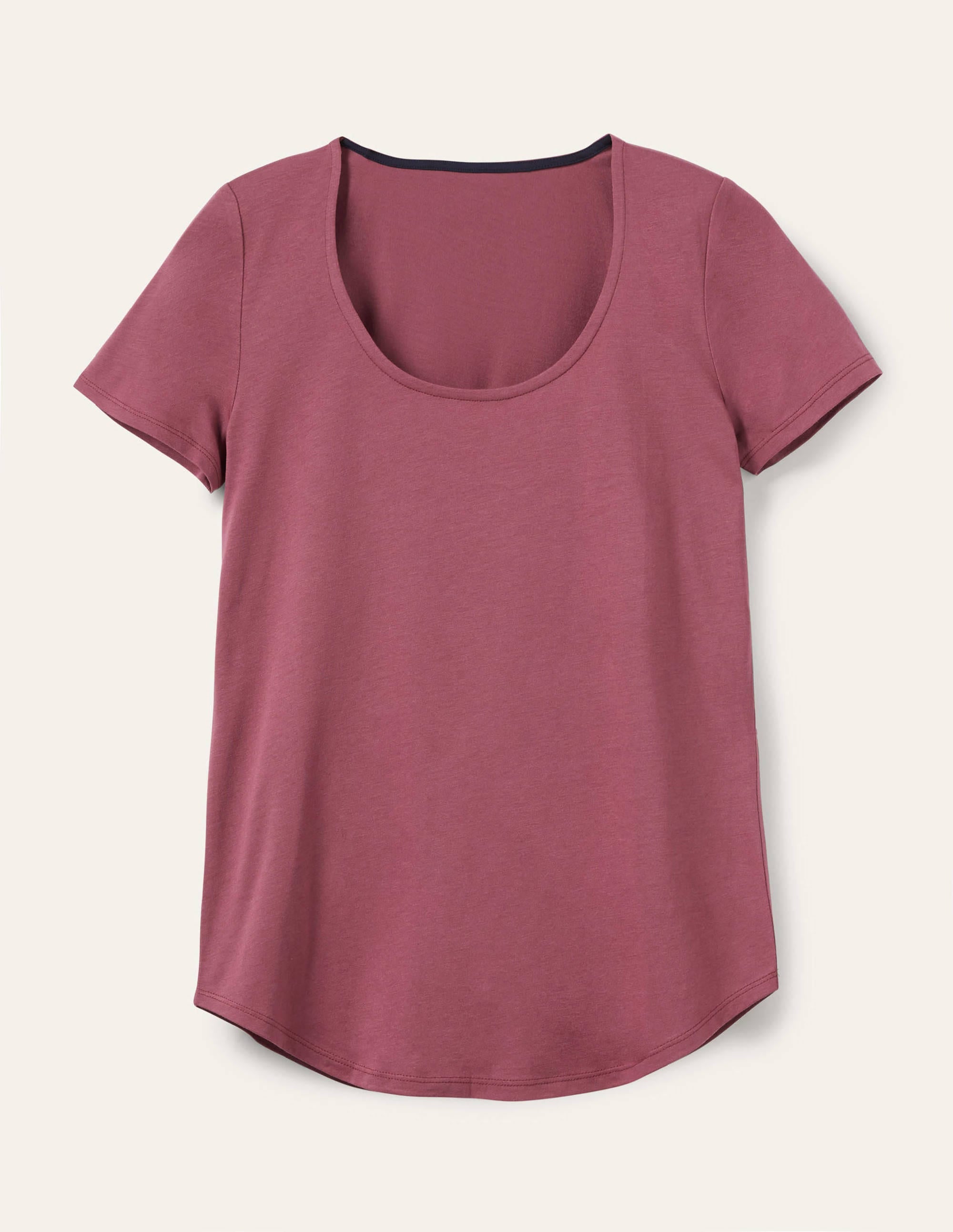 Supersoft Scoop Tee-Figgy Pudding - Image 5