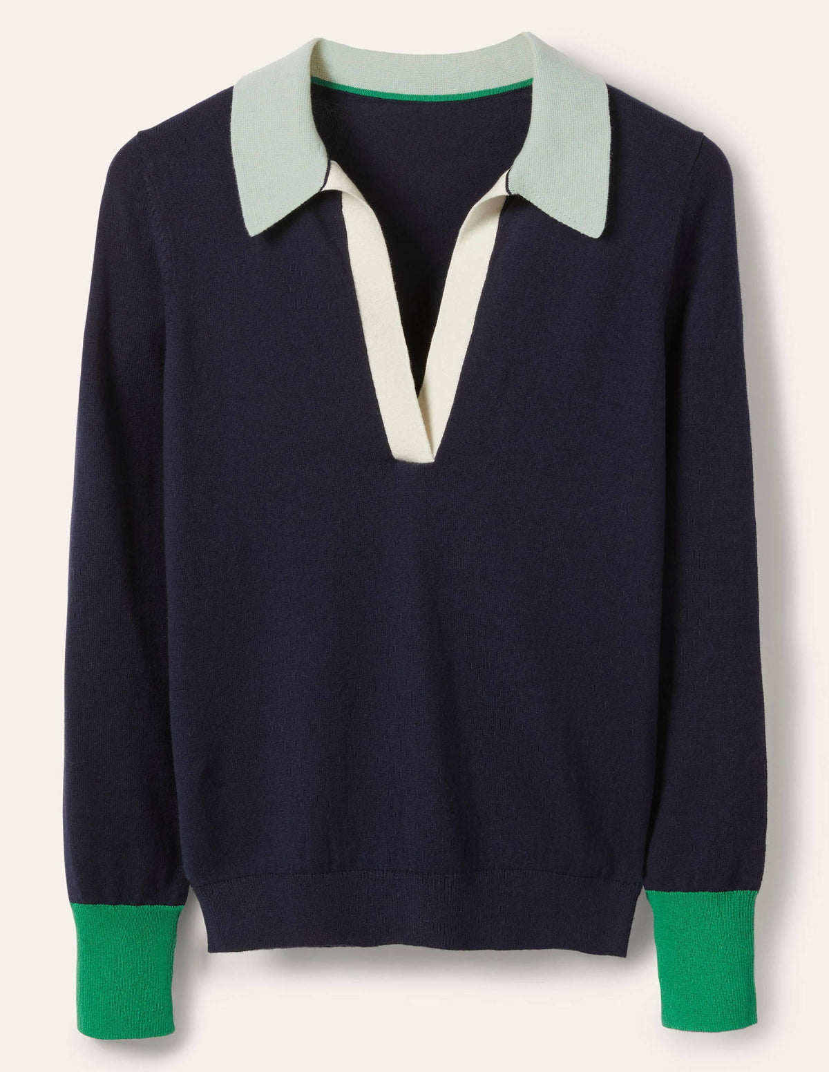Collar Jumper-Navy - Image 5