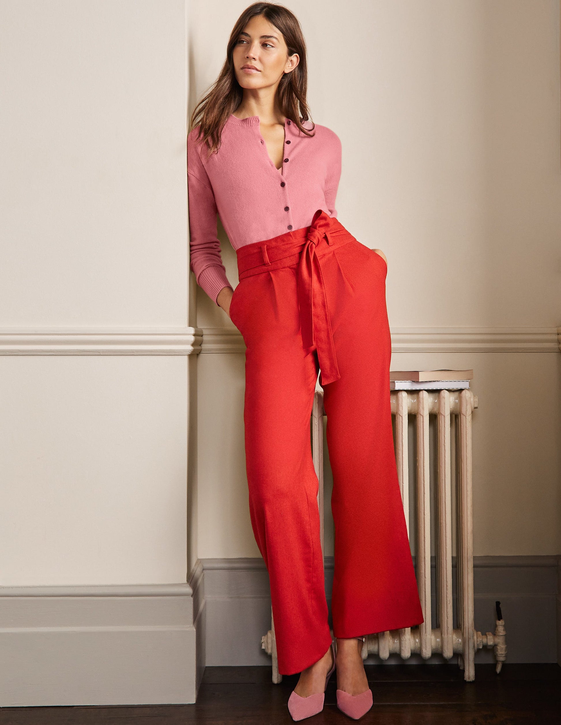 Cashmere Cardigan-Formica Pink-1