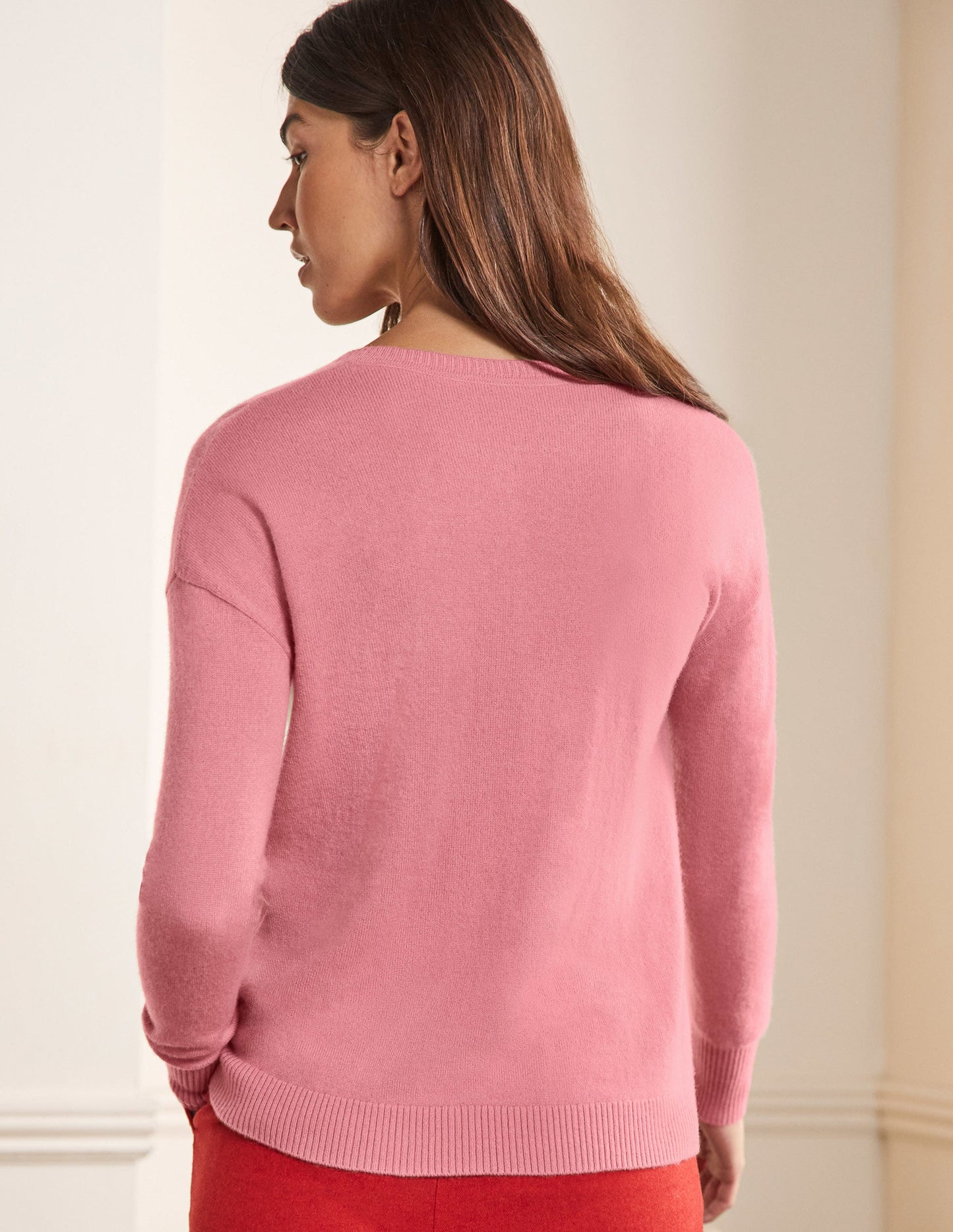 Cashmere Cardigan-Formica Pink