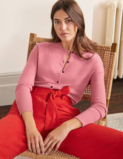 Cashmere Cardigan-Formica Pink-4