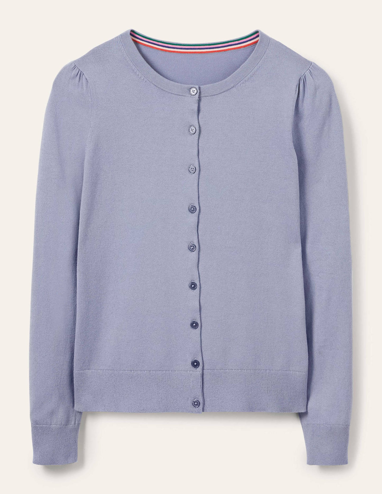 Cotton Crew Neck Cardigan-River