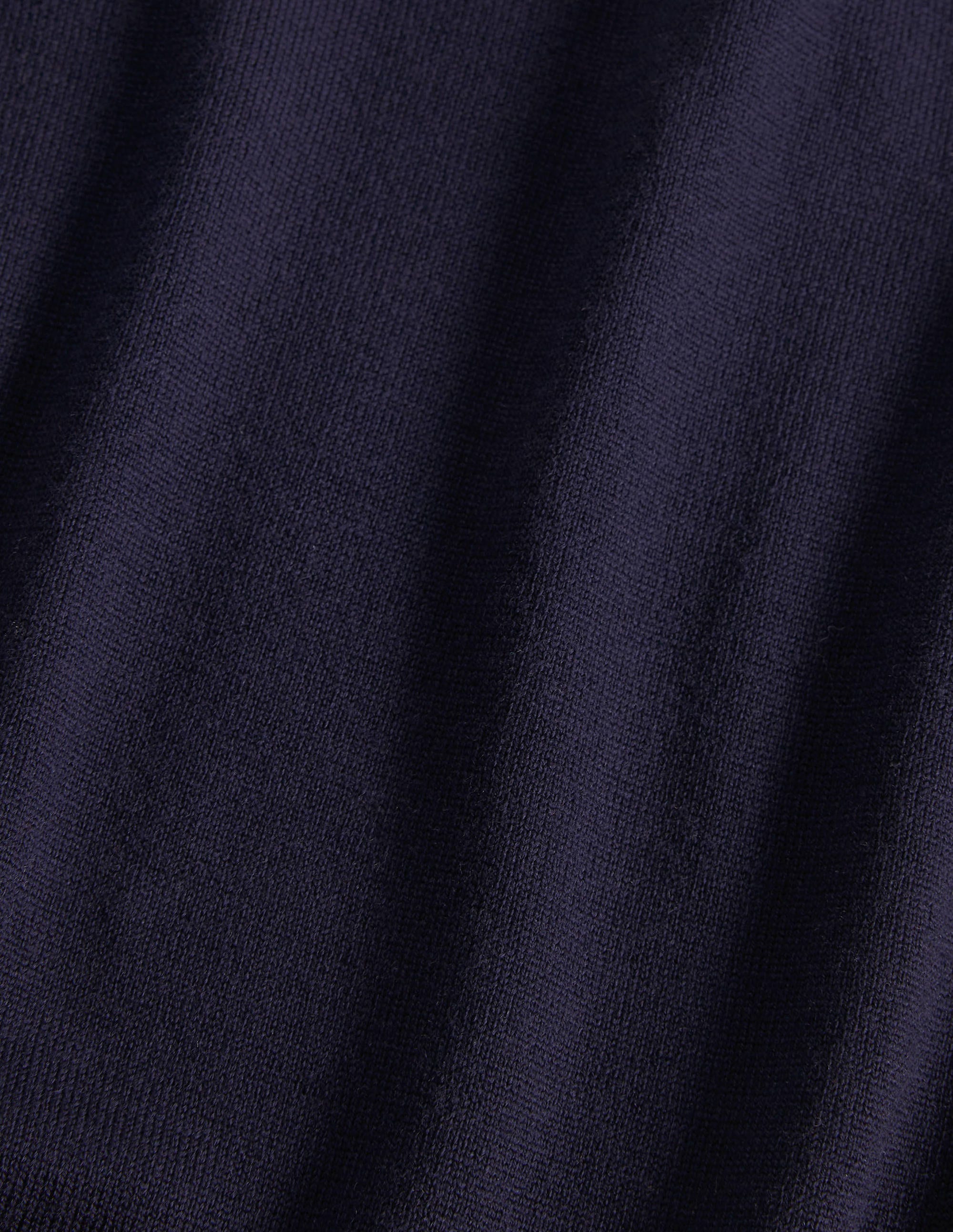 Merino Scallop Knitted Top-Navy - Image 6