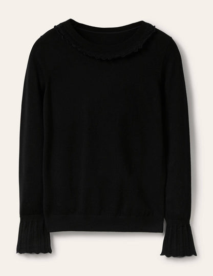 Aimee Pointelle Jumper-Black-5