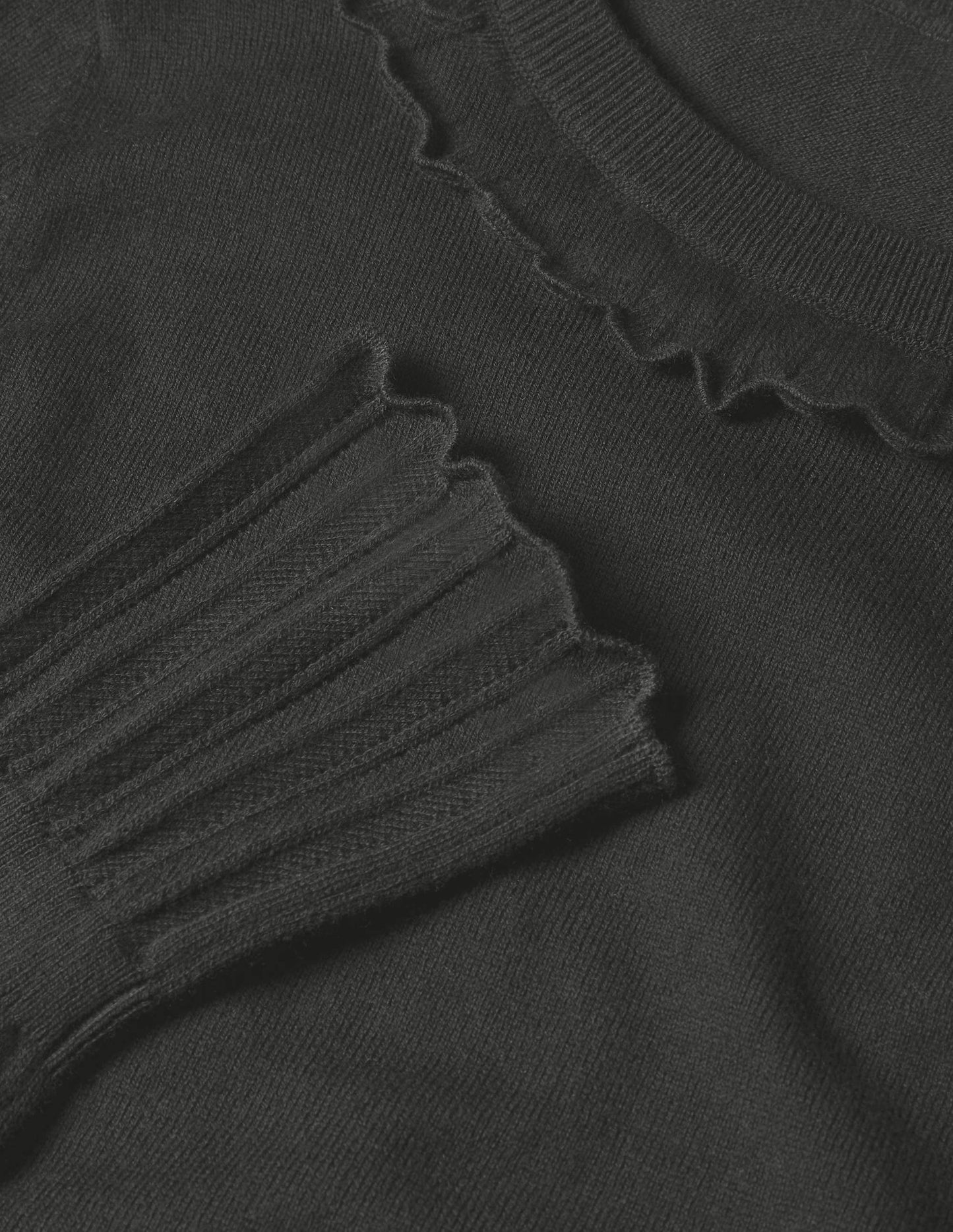Aimee Pointelle Jumper-Black