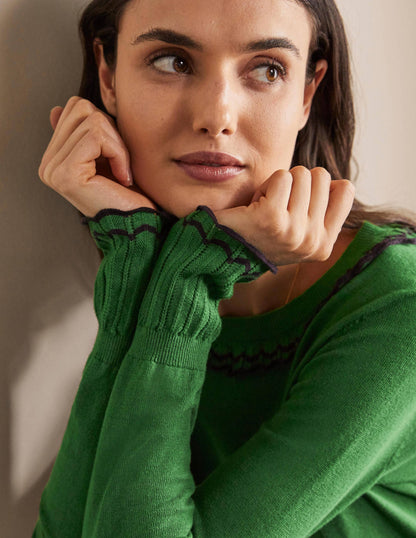 Aimee Pointelle Jumper-Conifer-2