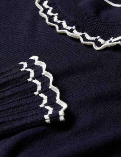 Aimee Pointelle Jumper-Navy-6