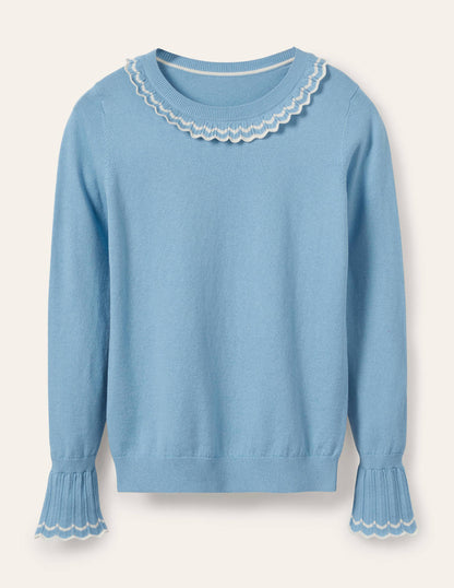 Aimee Pointelle Jumper-Frosted Blue-6