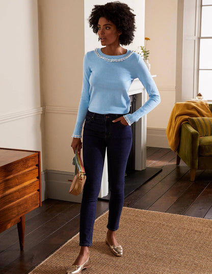 Aimee Pointelle Jumper-Frosted Blue-4